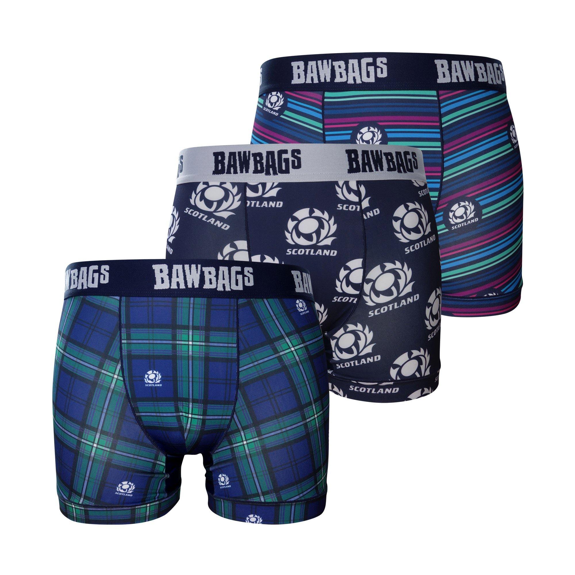 Men's Scottish Rugby 3-Pack Boxers
