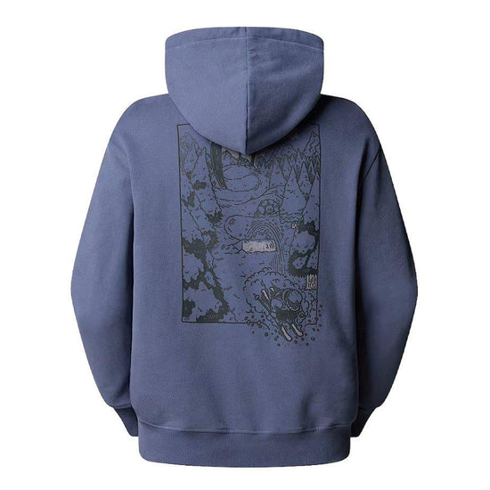 Unisex Powder Days Relaxed Hoody - Blue