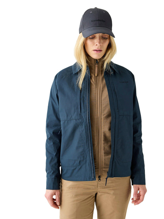 Women's Vent Canvas 200 Classic Overshirt - Navy