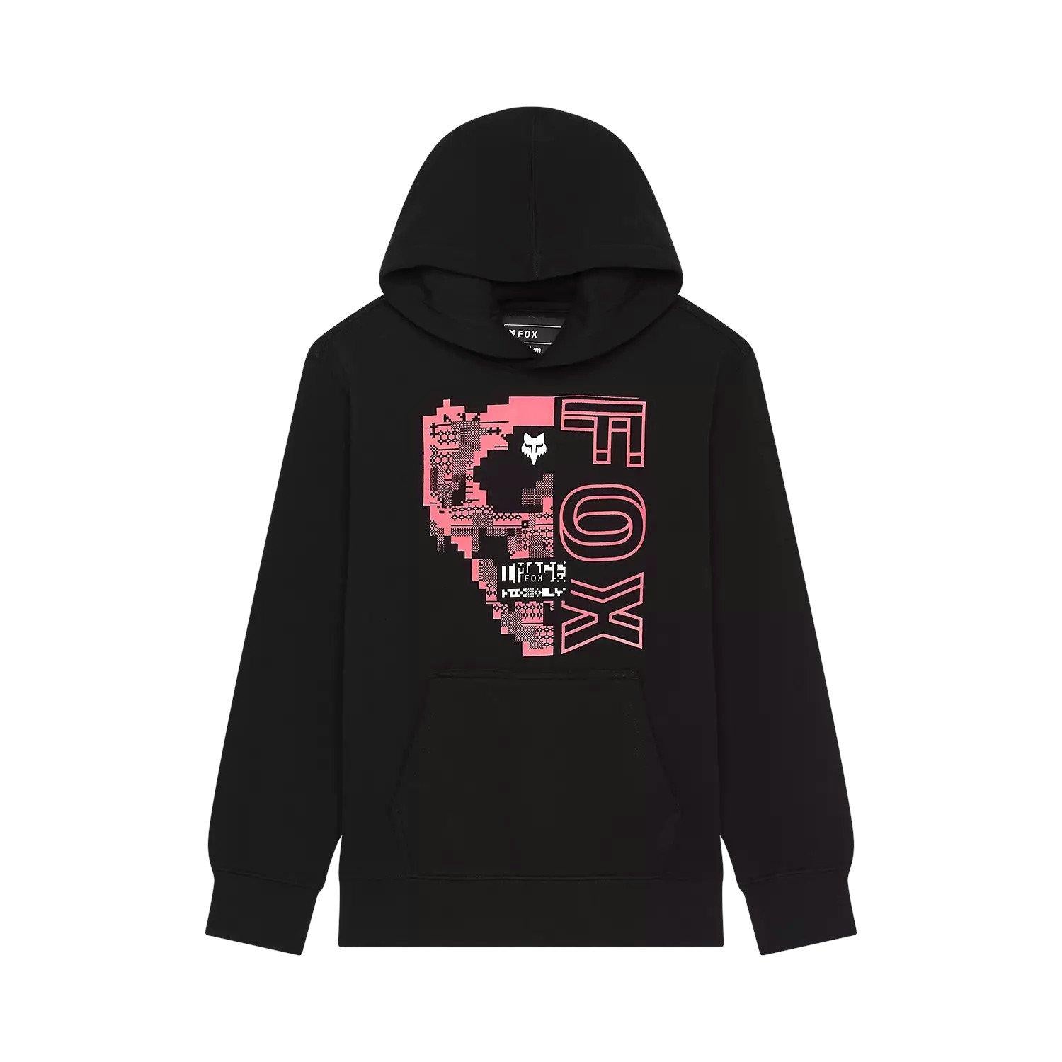 Kids' Image Skull Pullover Hoodie - Black