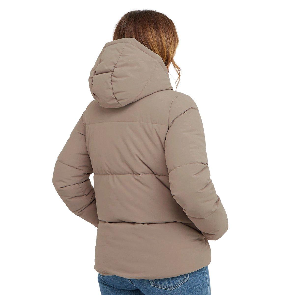 Women's Rose Baffle Jacket - Cream