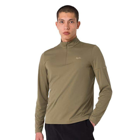 Men's Active Knit Long-Sleeve 1/2 Zip - Green