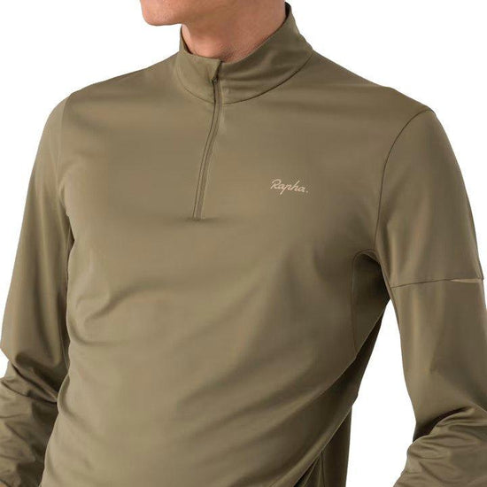 Men's Active Knit Long-Sleeve 1/2 Zip - Green