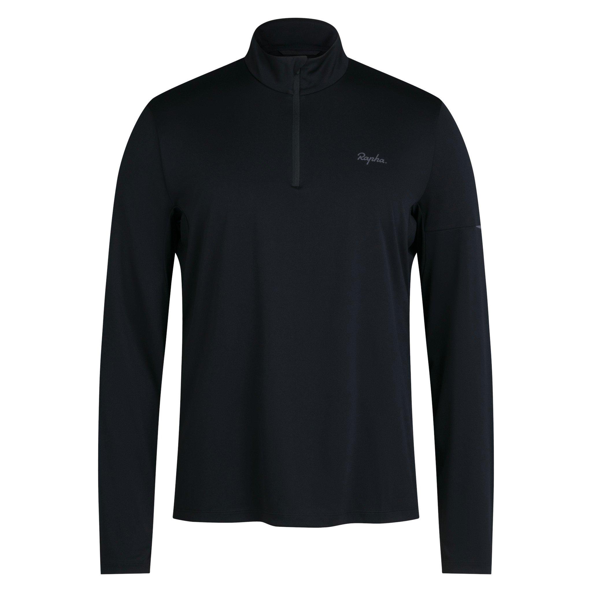 Men's Active Knit Long-Sleeve 1/2 Zip - Black