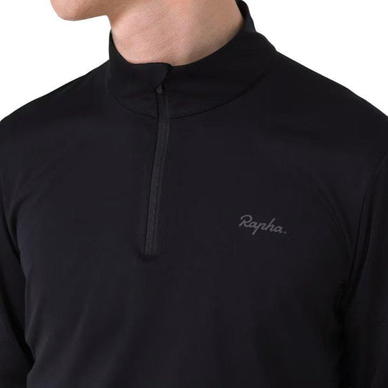 Men's Active Knit Long-Sleeve 1/2 Zip - Black