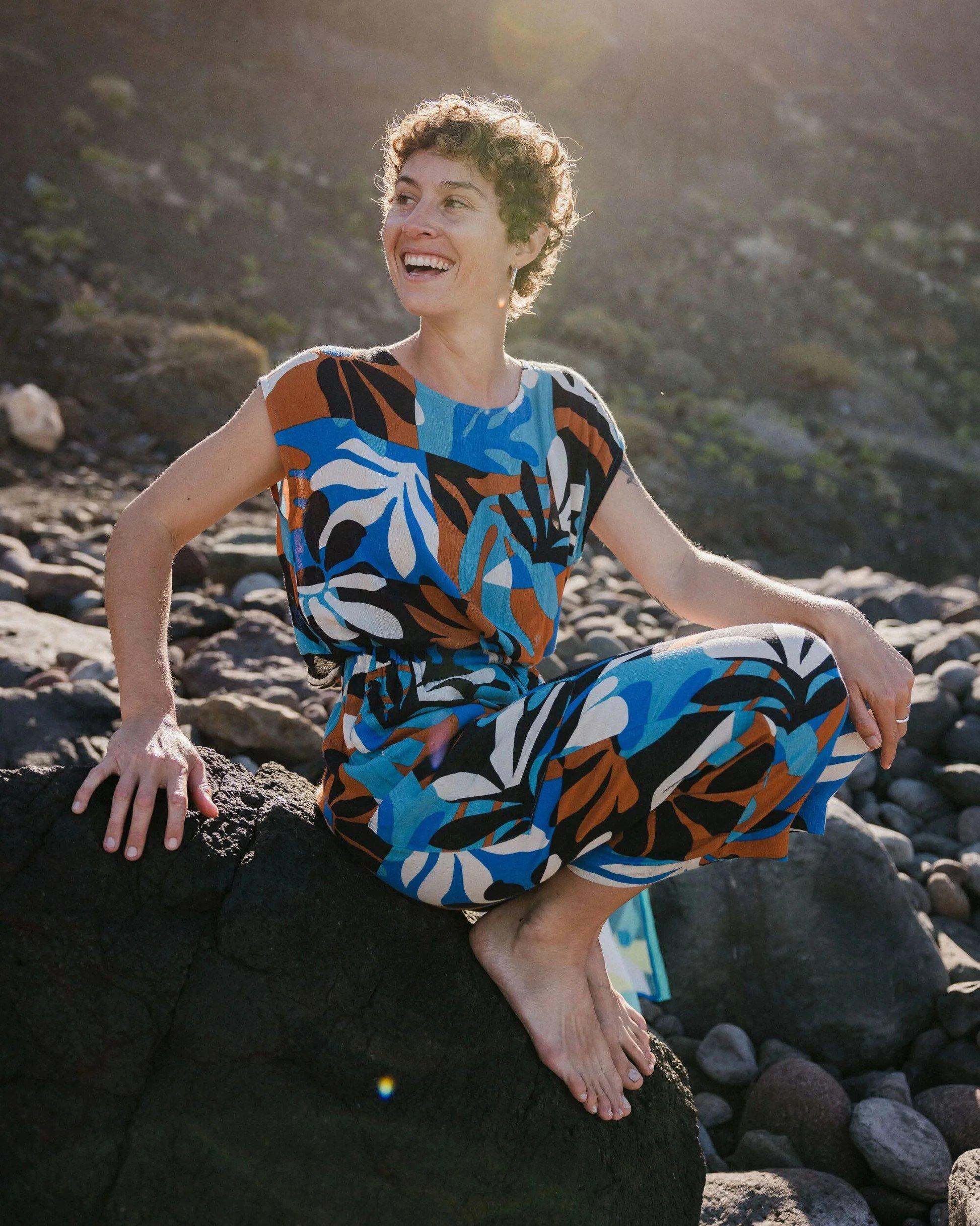 Women's Thimbleberry Jumpsuit - Blue