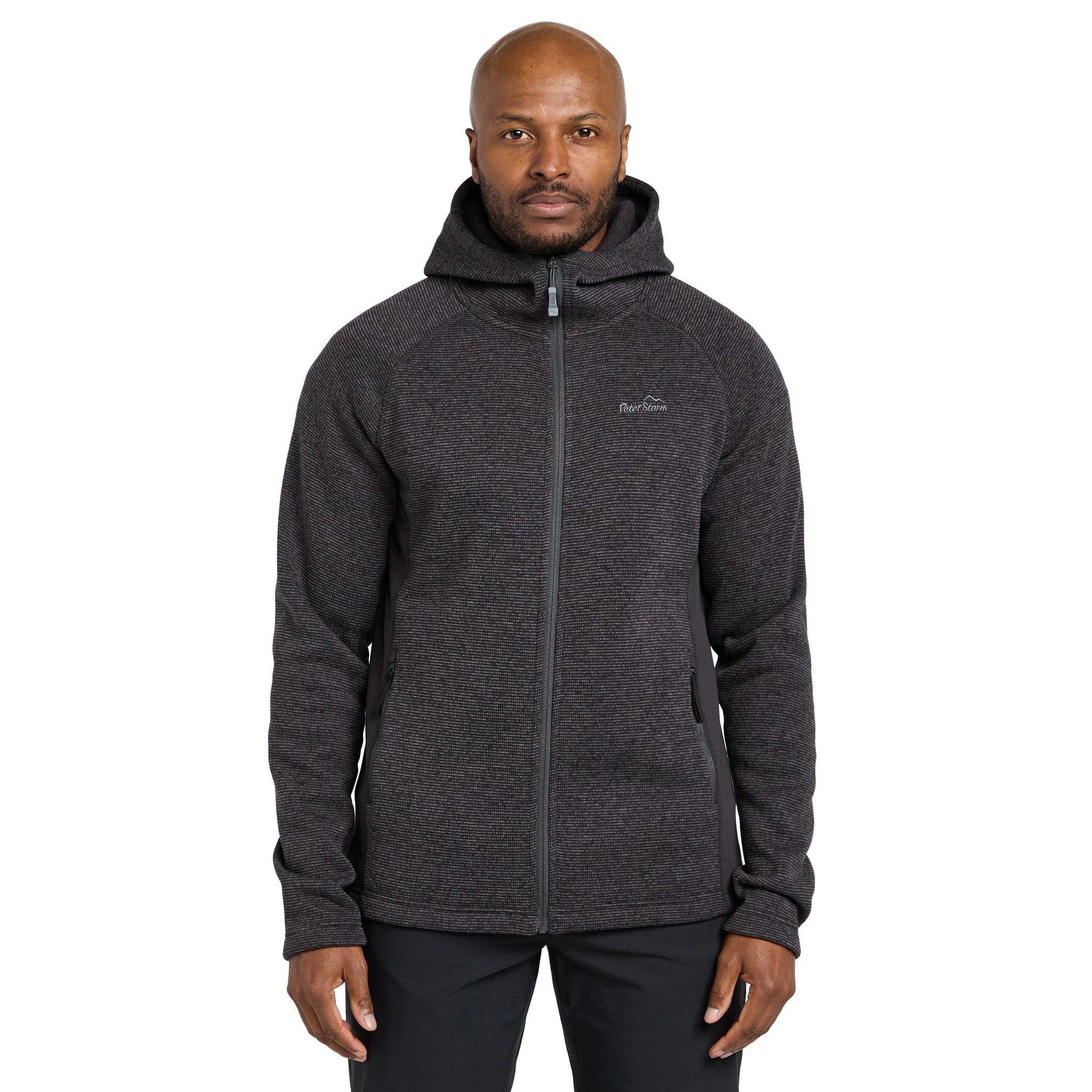 Men's Atlas Textured Full Zip Fleece - Grey