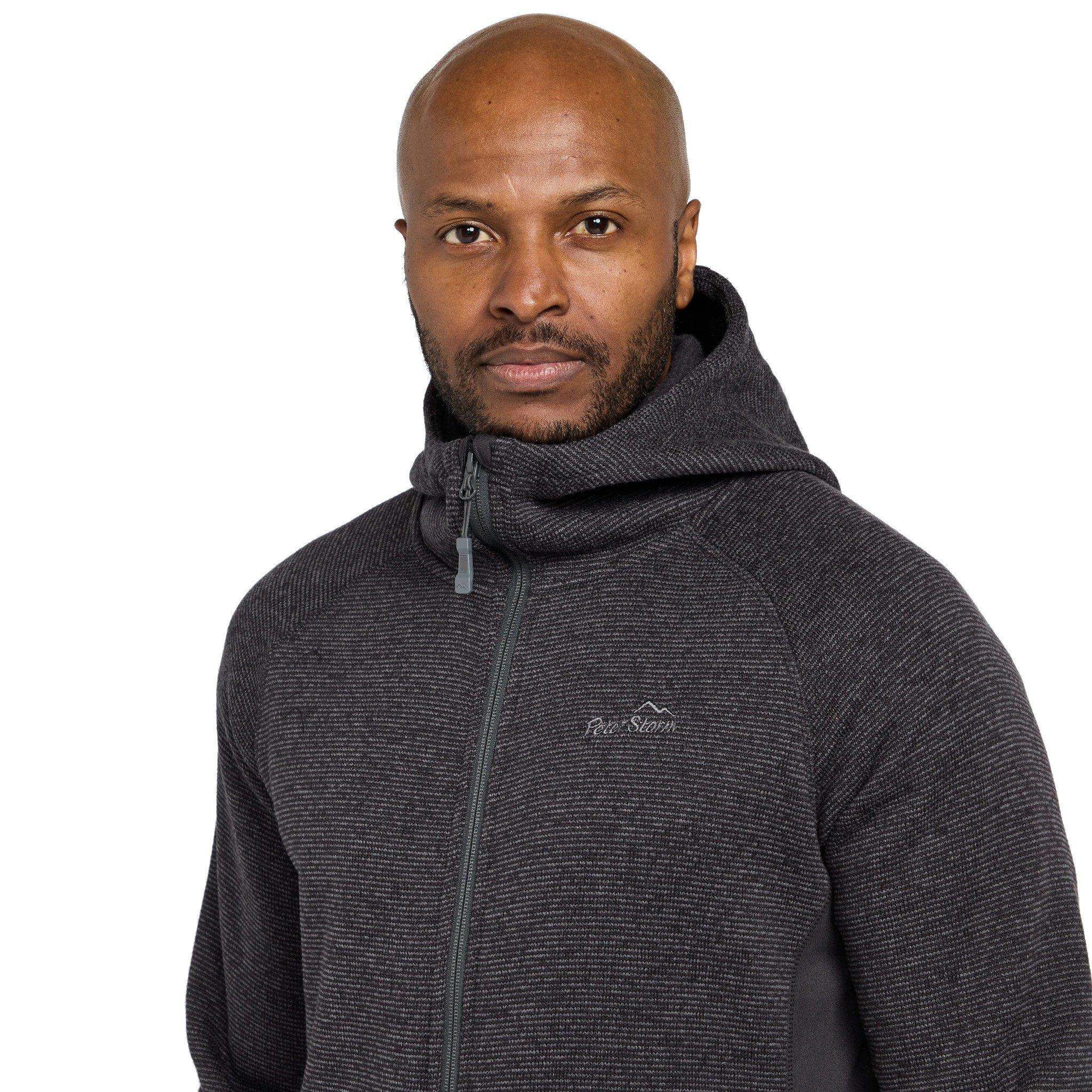 Men's Atlas Textured Full Zip Fleece - Grey