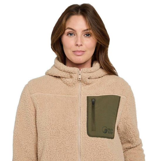 Women's Vista Full Zip Fleece Hoodie - Cream