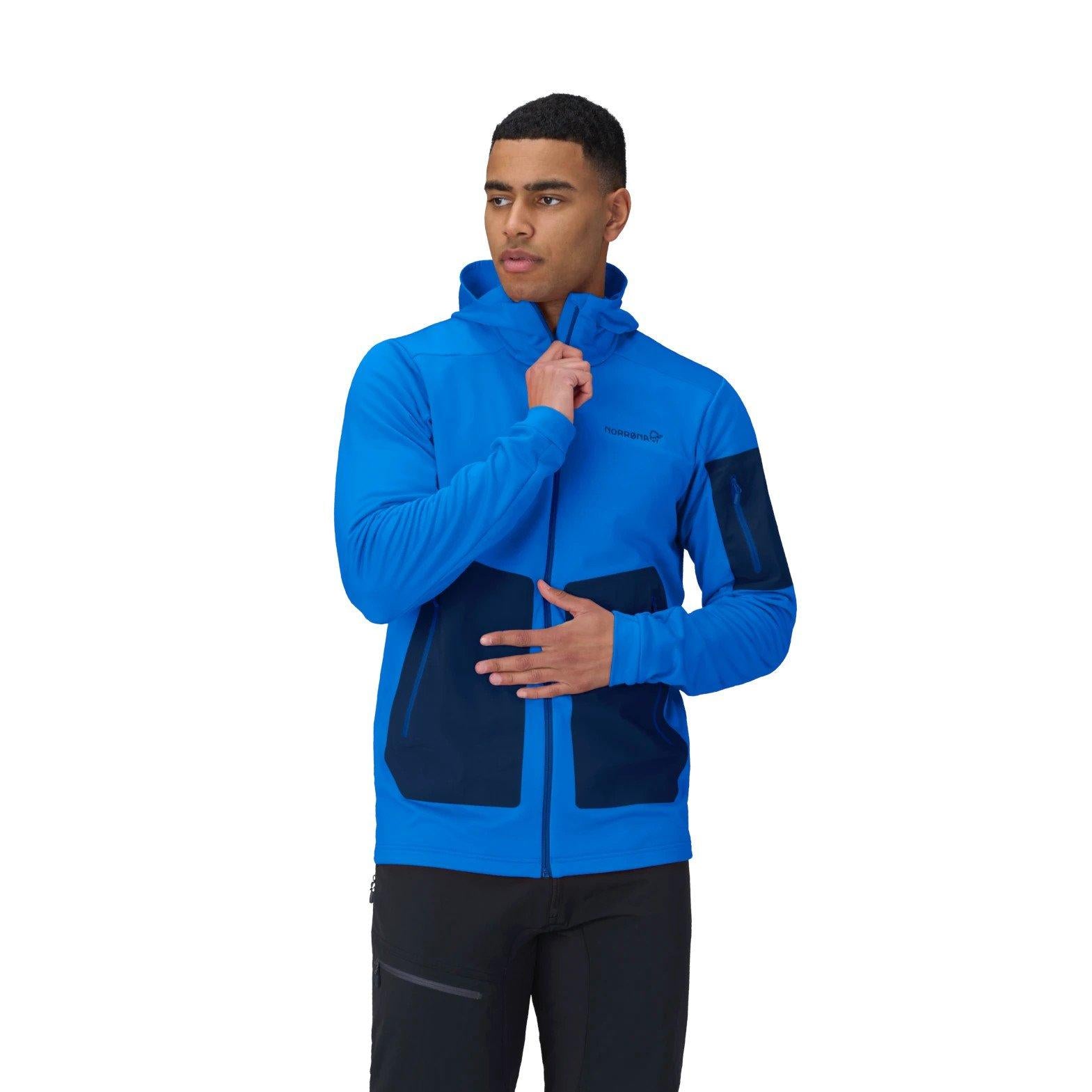 Men's Falketind Warm2 Stretch Hood - Blue
