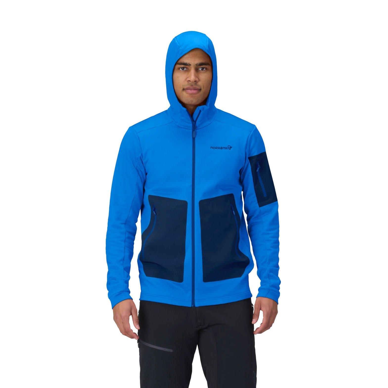 Men's Falketind Warm2 Stretch Hood - Blue