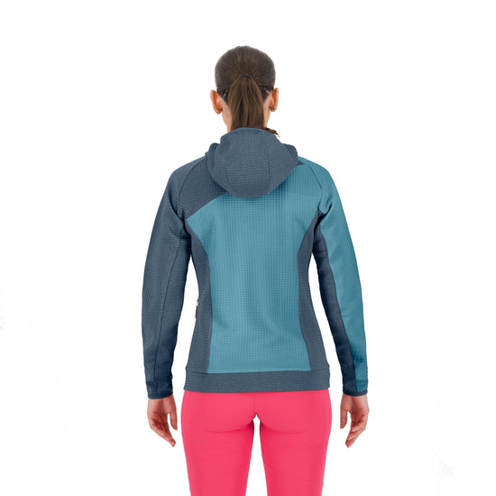 Women's Averau Full Zip Hoodie Fleece - Blue