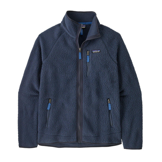Men's Retro Pile Fleece Jacket - Navy / Blue