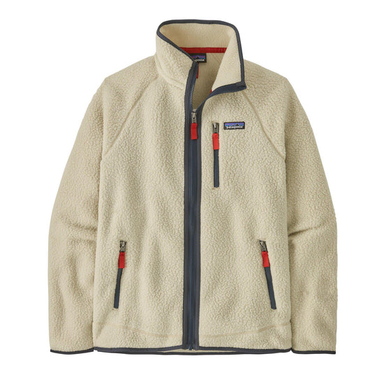 Men's Retro Pile Fleece Jacket - Neutral / Navy
