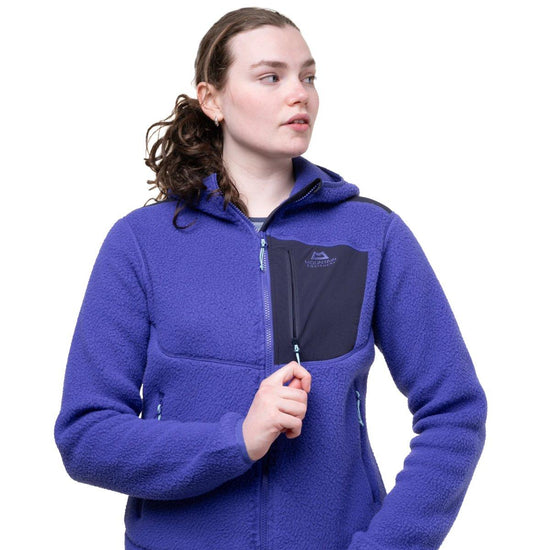 Women's Highpile Hooded Jacket - Purple