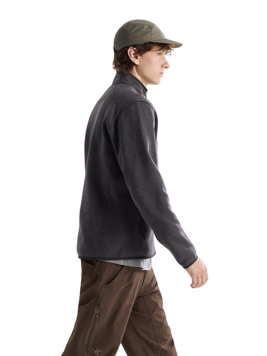 Men's Covert Cardigan - Black Heather II