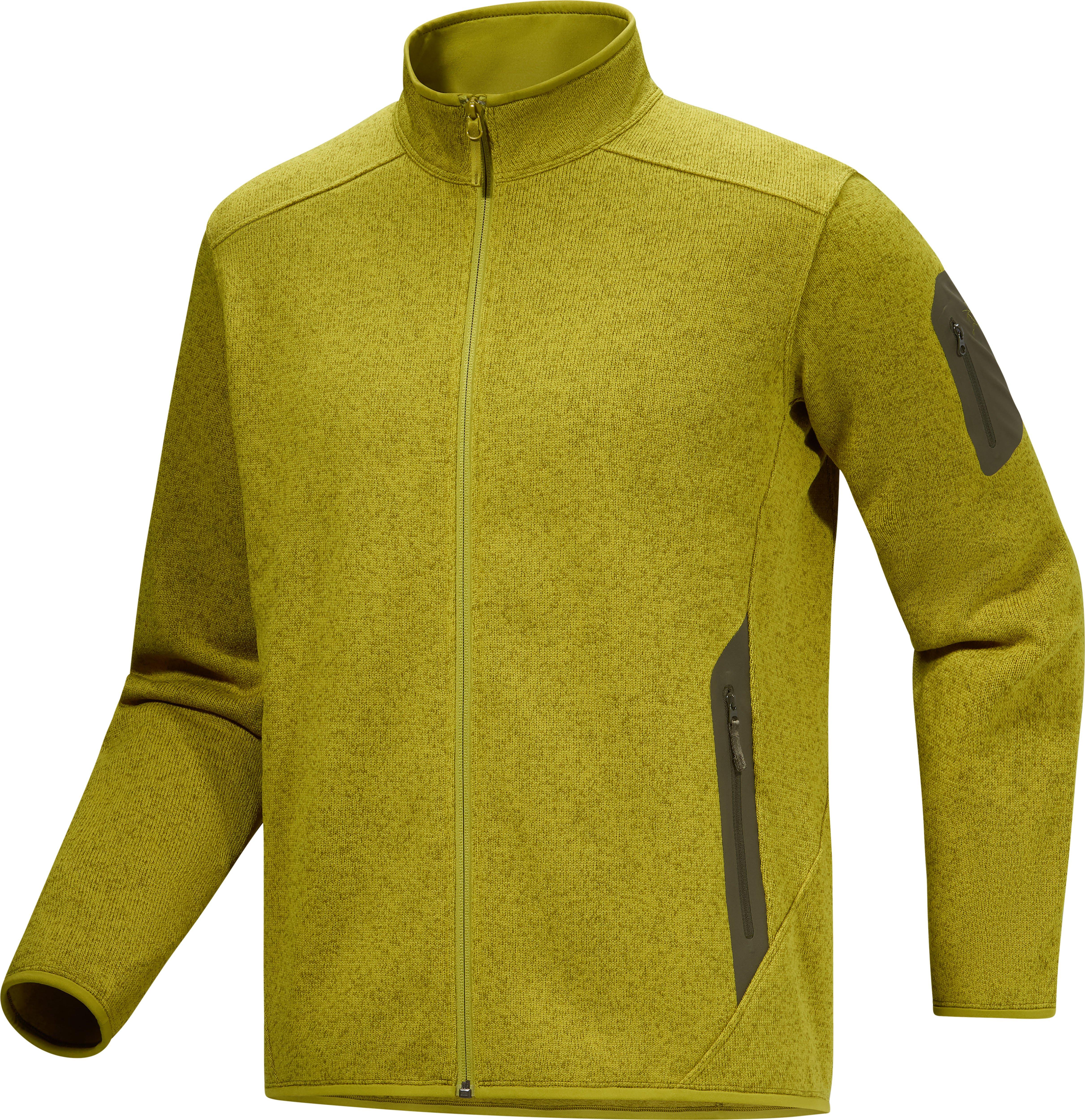 Men's Covert Cardigan - Olive Moss Heather