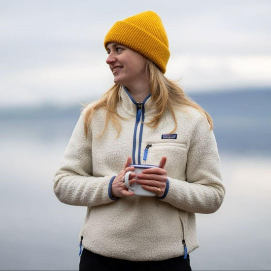 Women's Retro Pile Fleece Marsupial - Natural