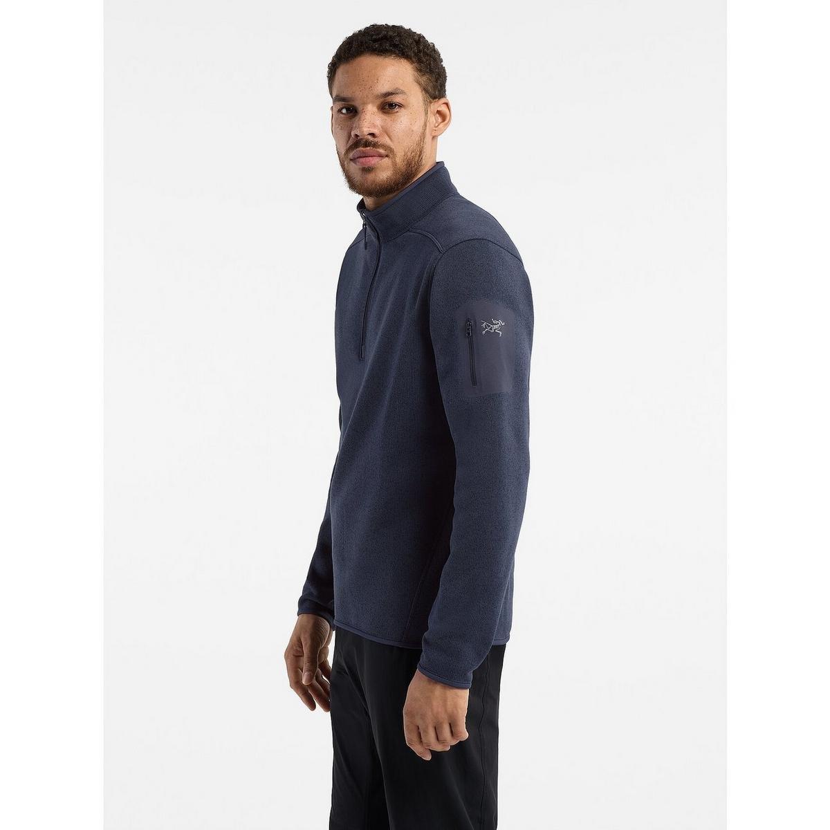 Men's Covert Half Zip - Black Sapphire