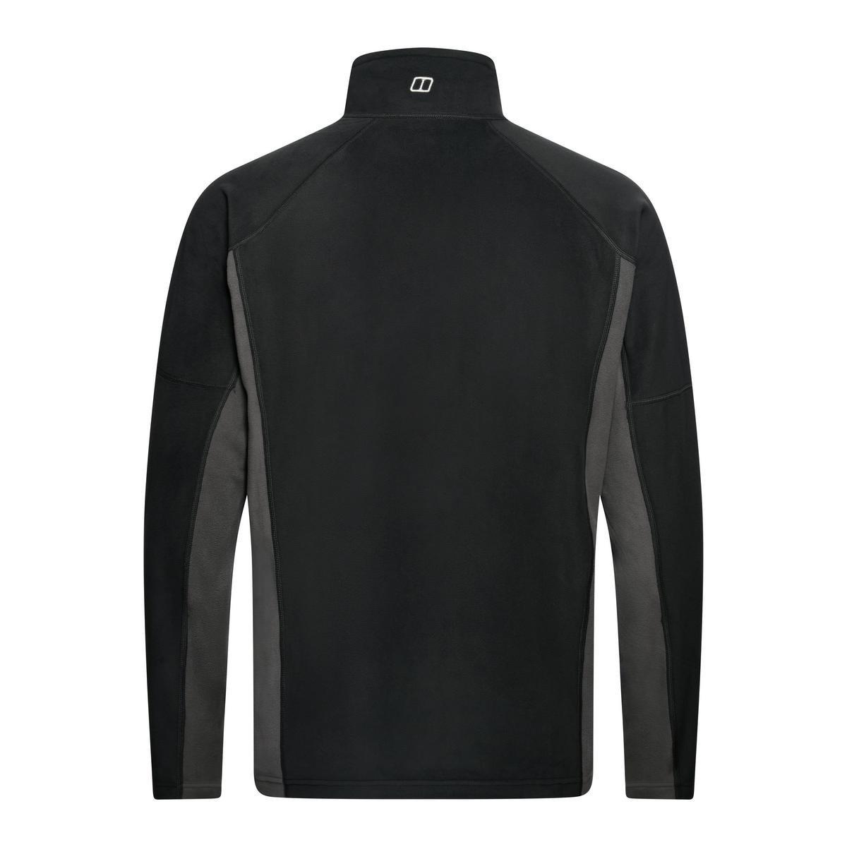 Men's Hartsop 1/2 Zip Fleece - Jet Black / Grey Pinstripe