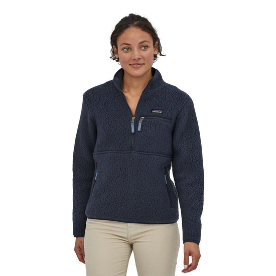 Women's Retro Pile Fleece Marsupial - New Navy