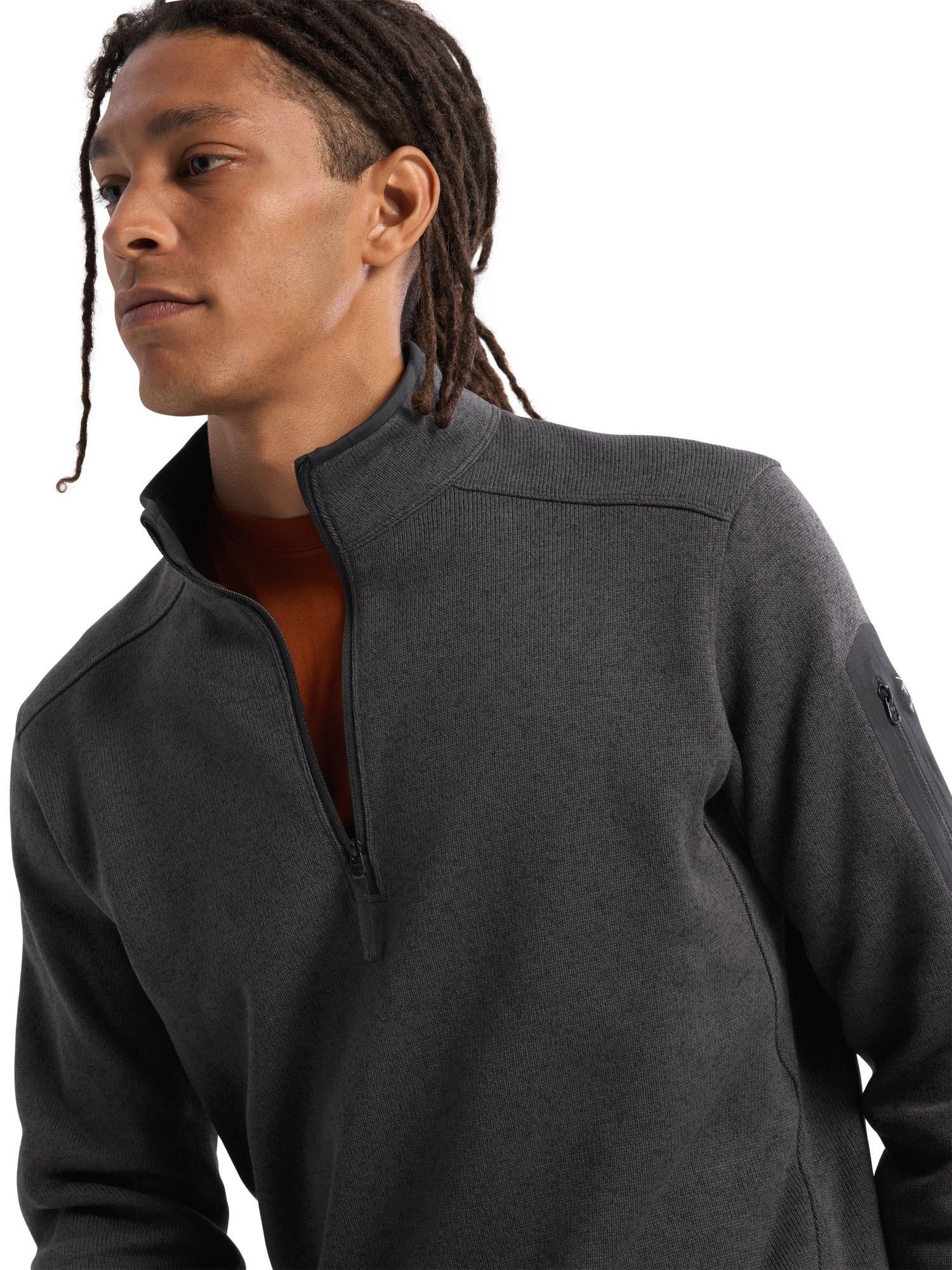 Men's Covert Half Zip - Black Heather II
