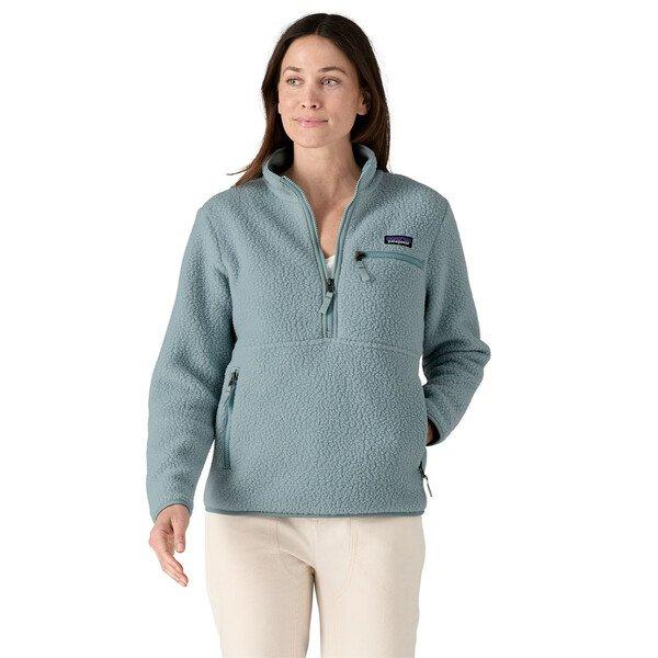 Women's Retro Pile Marsupial Fleece - Blue