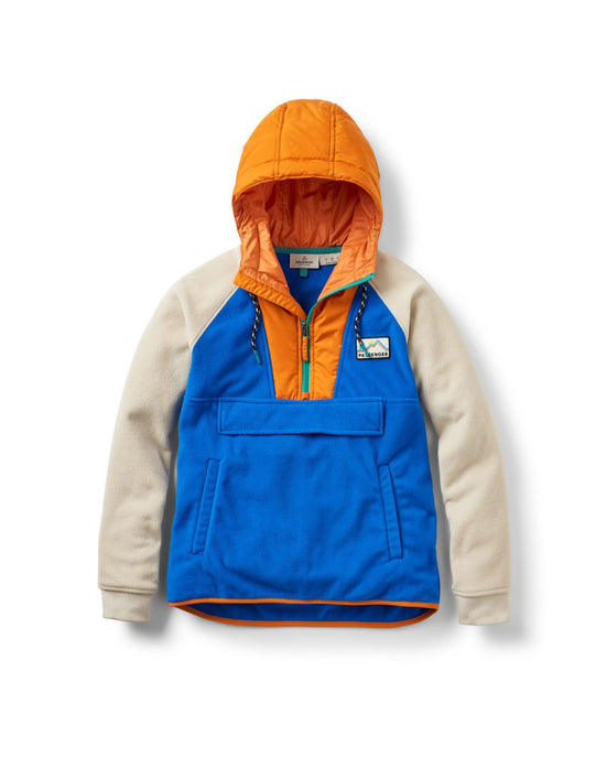 Women's Alexander 1/2 Zip Hooded Fleece - Blue / Orange