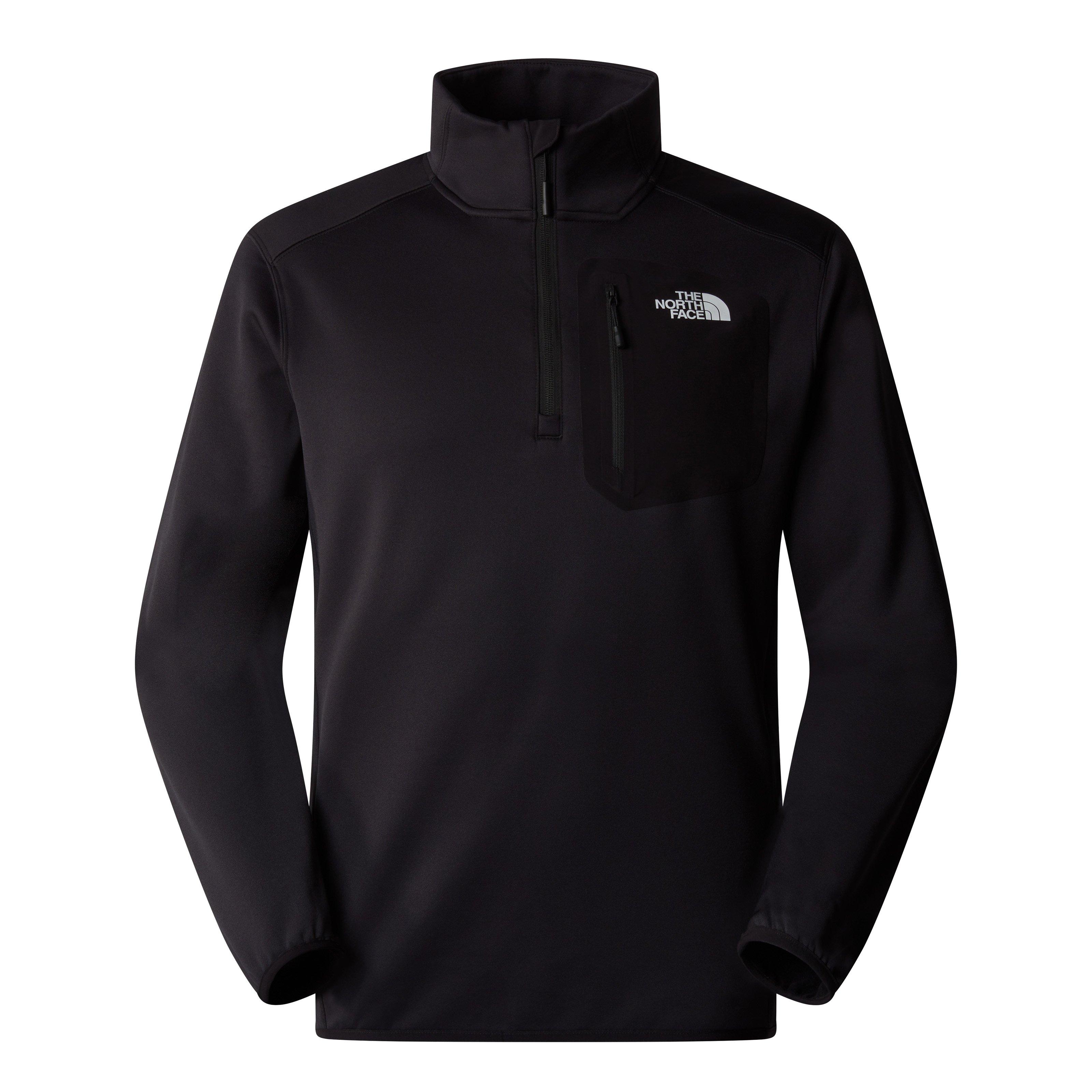 Men's Crest 1/4 Zip Fleece - Black