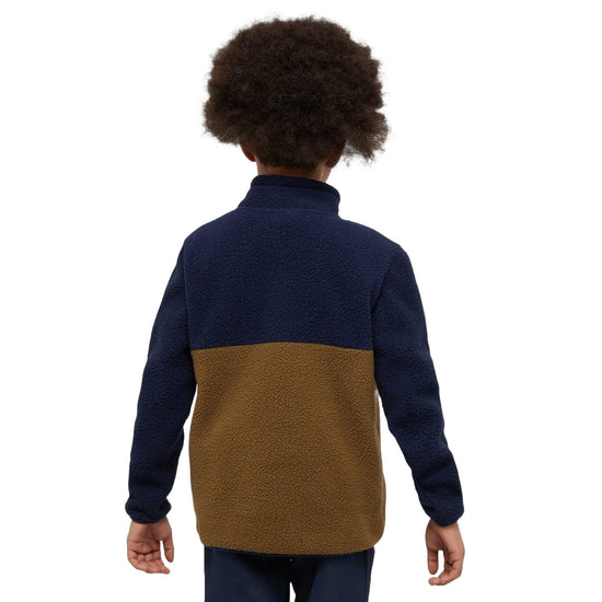 Kids' Snug Borg 1/4 Zip Fleece - Navy