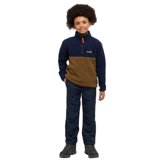 Kids' Snug Borg 1/4 Zip Fleece - Navy
