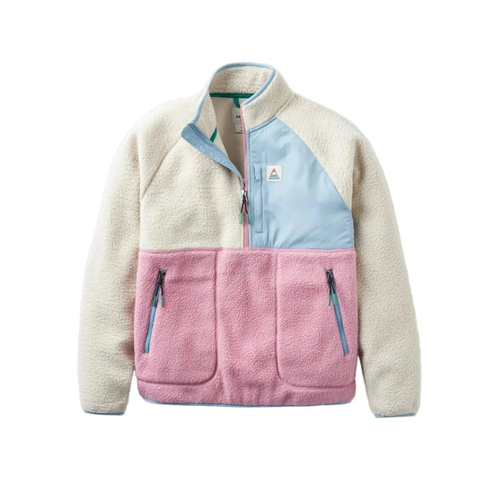 Women's Home 1/2 Zip Sherpa Fleece - Cream