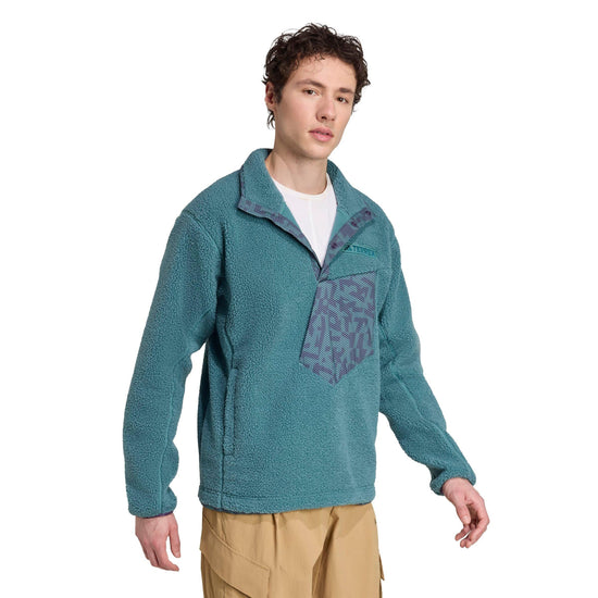 Men's Xploric High Pile Snap Fleece - Teal
