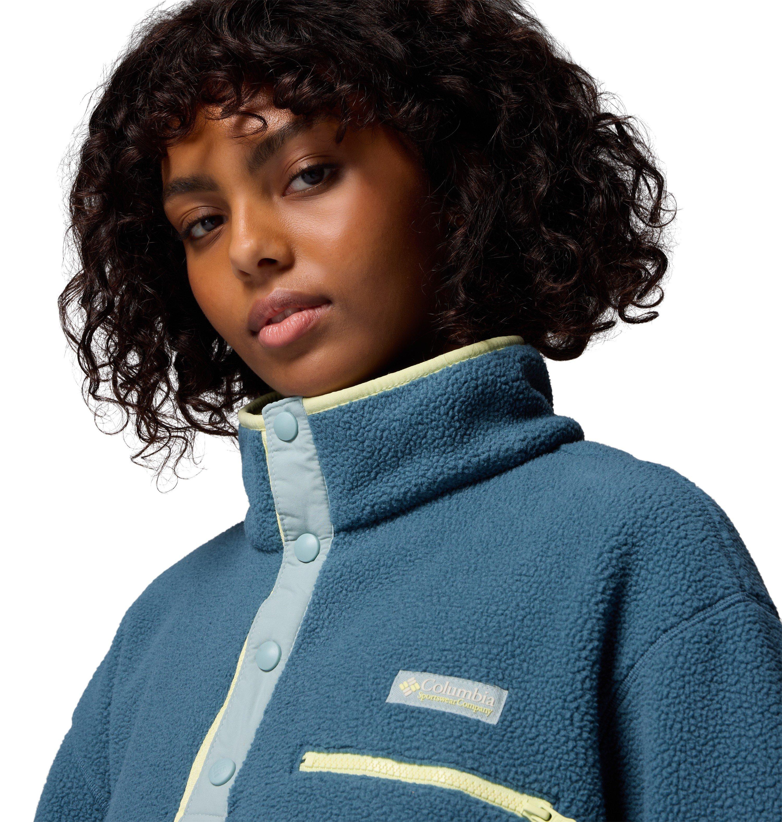 Women's Helvetia II Cropped 1/2 Snap Fleece - Blue