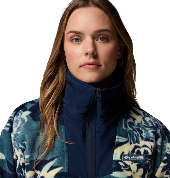 Women's Sequoia Grove Printed 1/2 Zip Fleece - Blue
