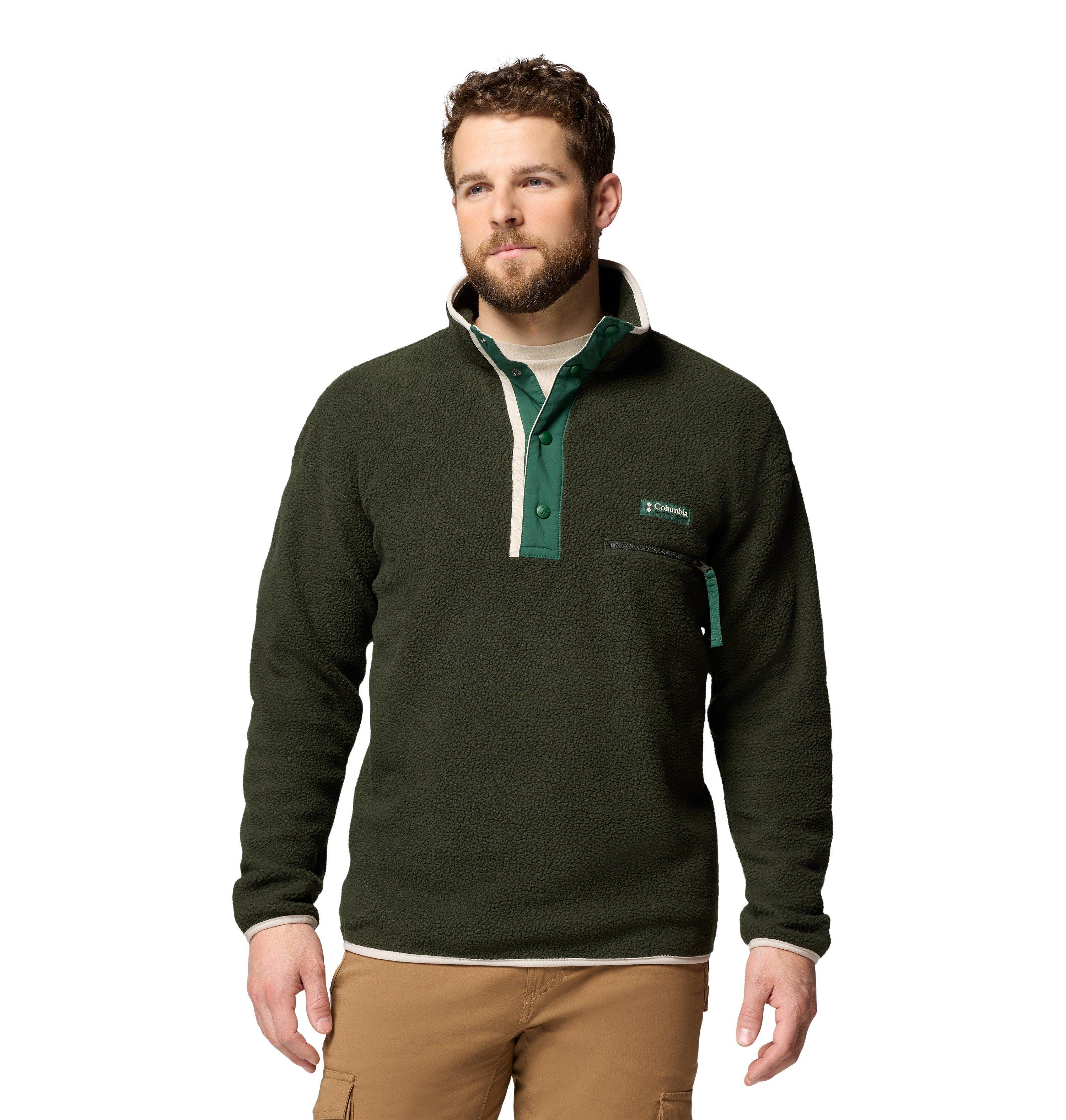 Men's Helvetia II 1/2 Snap Fleece - Dark Green
