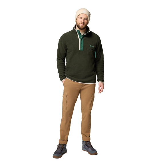 Men's Helvetia II 1/2 Snap Fleece - Dark Green