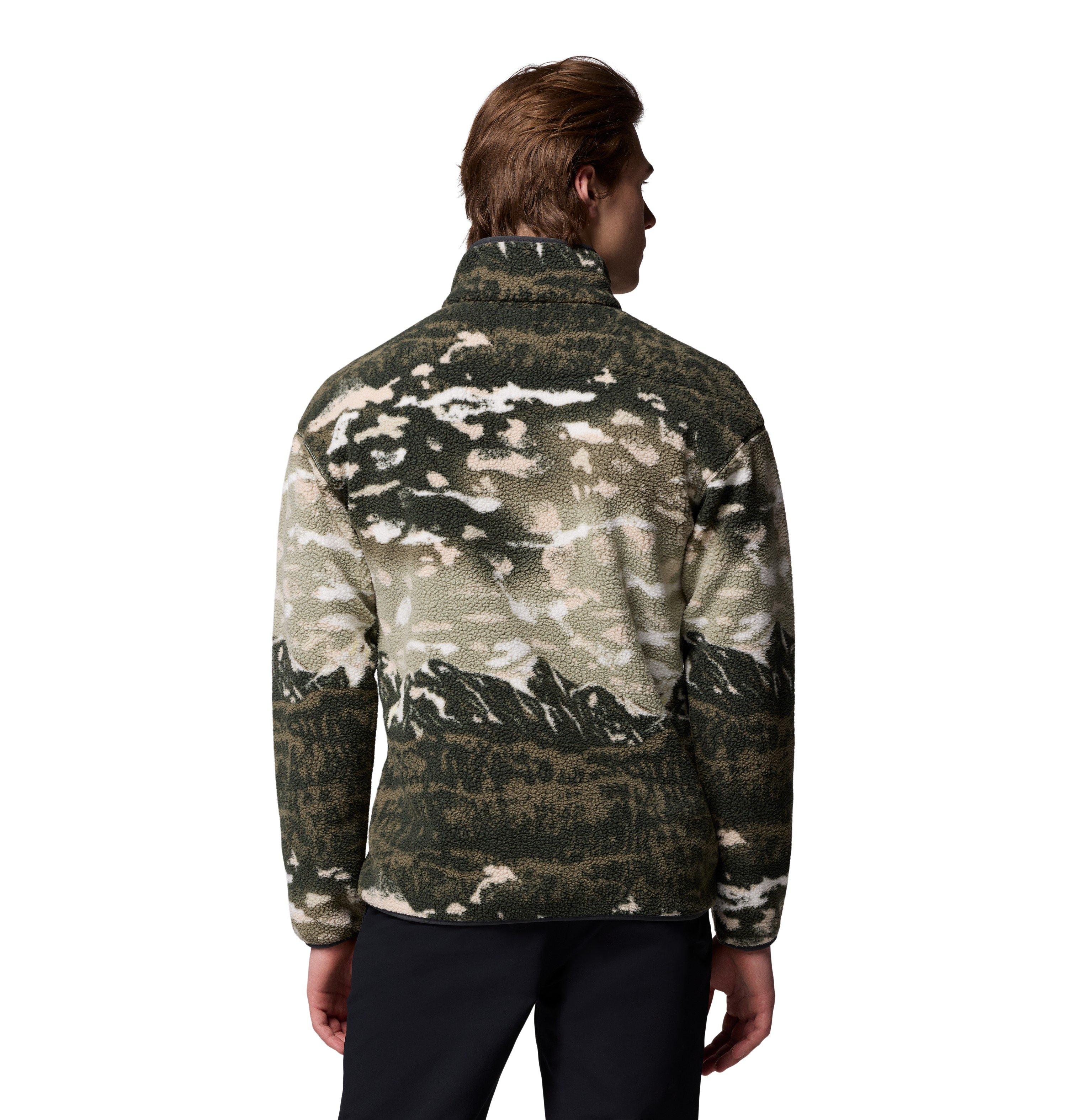 Men's Helvetia II Printed 1/2 Snap Fleece - Green