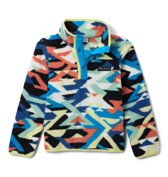 Columbia Kids' Helvetia II Printed 1/2 Snap Fleece - Blue / Multi