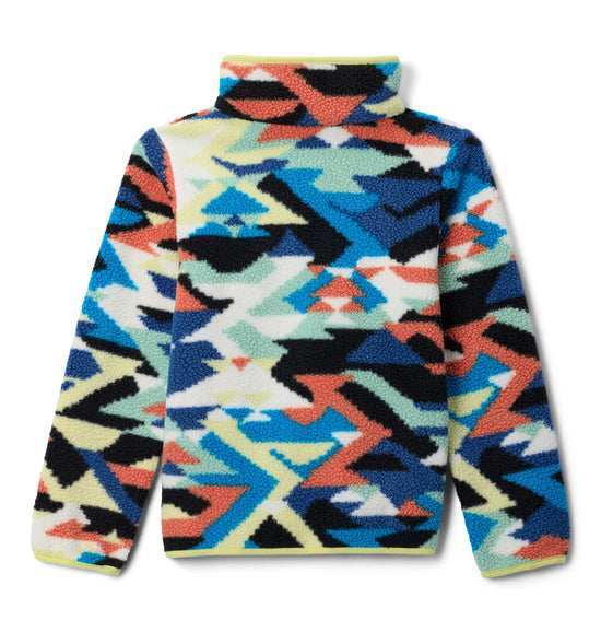 Columbia Kids' Helvetia II Printed 1/2 Snap Fleece - Blue / Multi