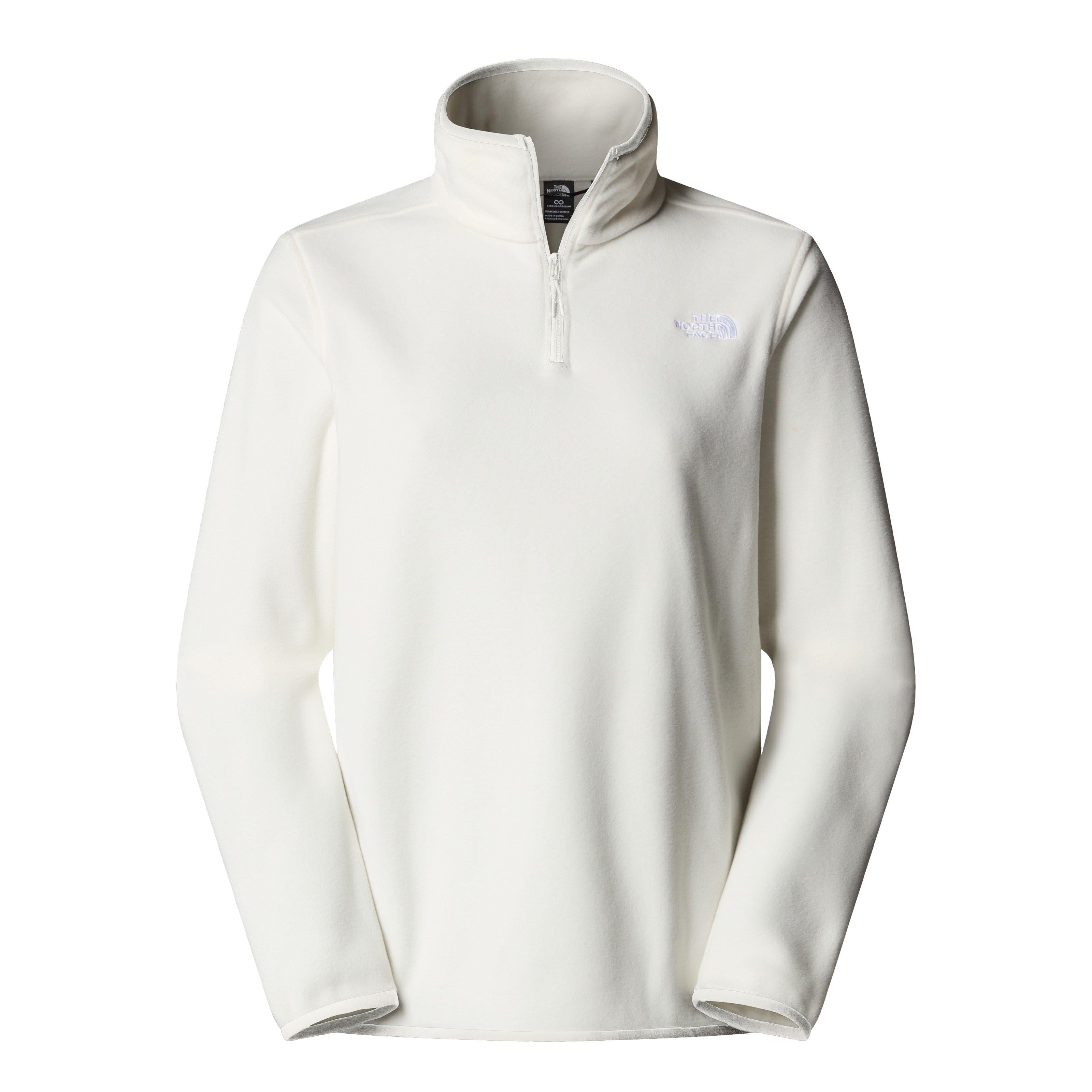 The North Face Women's 100 Glacier 1/4 Zip Fleece - White | Tiso