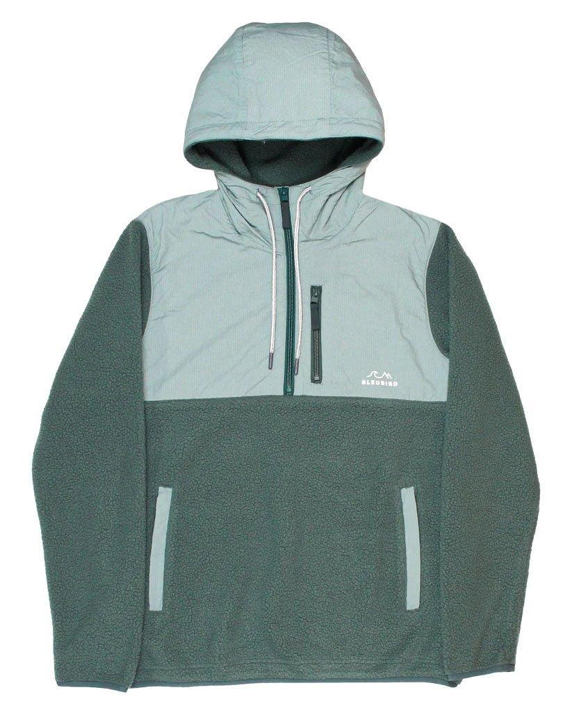 Men's Polar Hybrid 1/4 Zip Fleece - Green