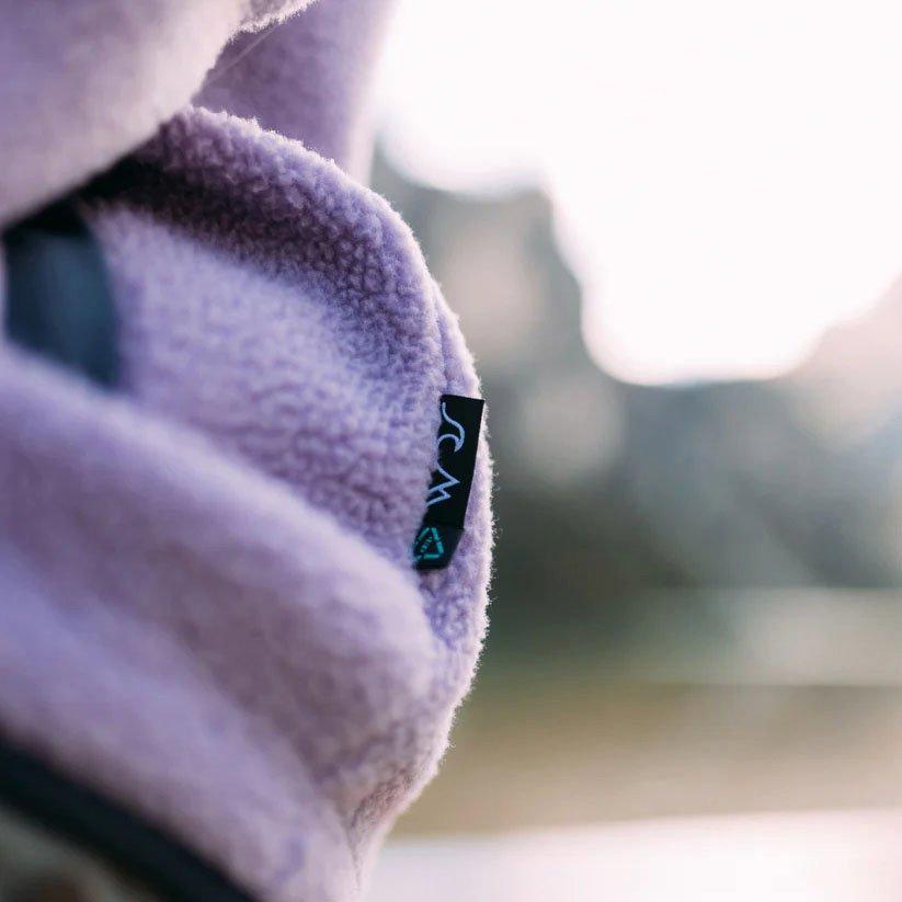 Women's Polar Hybrid 1/4 Zip Fleece - Purple