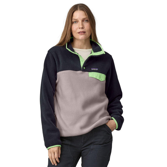 Women's Lightweight Synchilla Snap-T Pullover - Purple / Navy