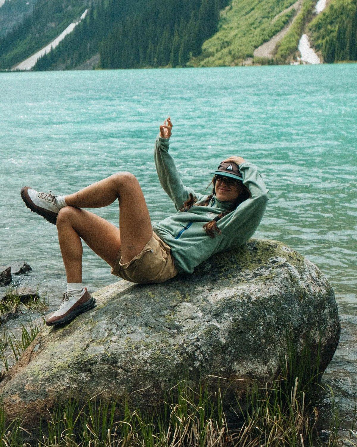 Women's Ayla Micro Polartec 1/2 Zip Fleece - Green