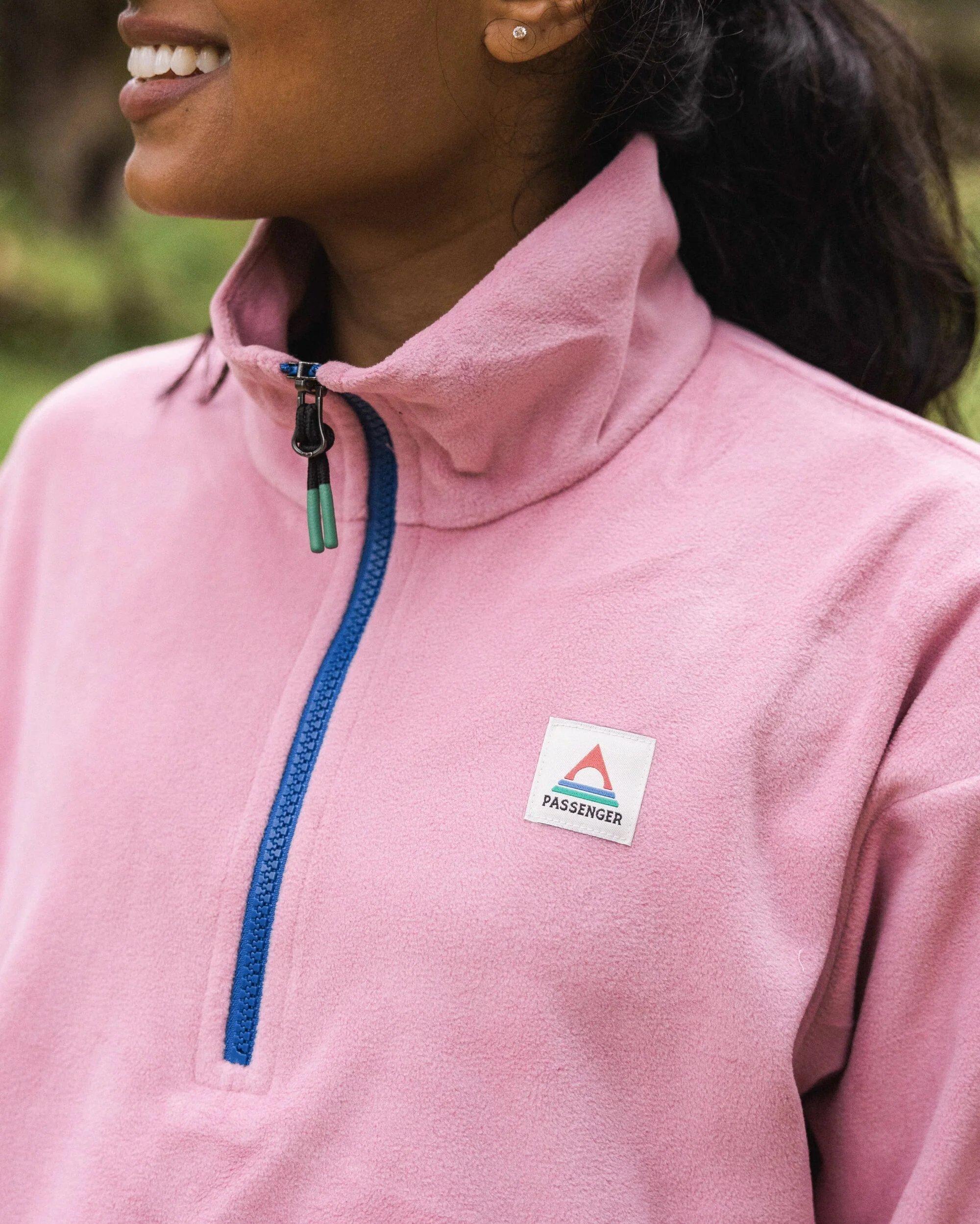 Women's Ayla Micro Polartec 1/2 Zip Fleece - Pink