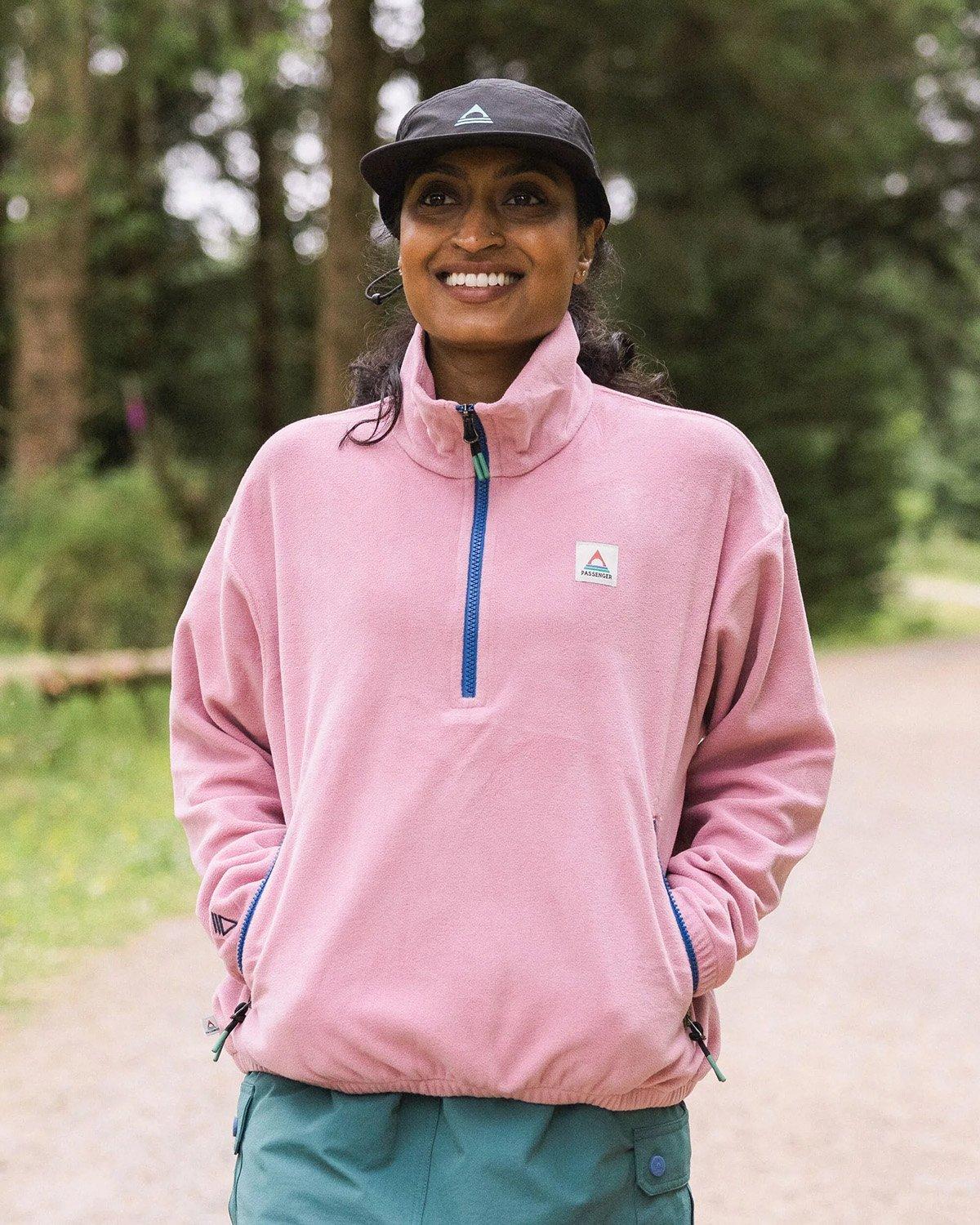 Women's Ayla Micro Polartec 1/2 Zip Fleece - Pink