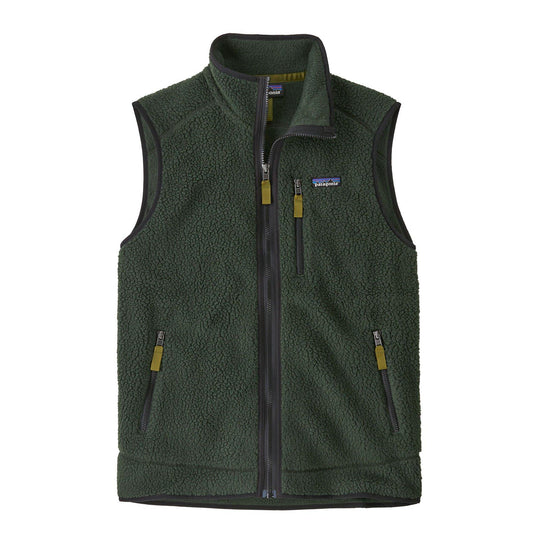 Men's Retro Pile Fleece Vest - Green