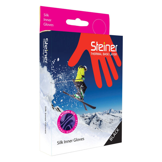 Unisex Silk 140 Glove Liner - Black