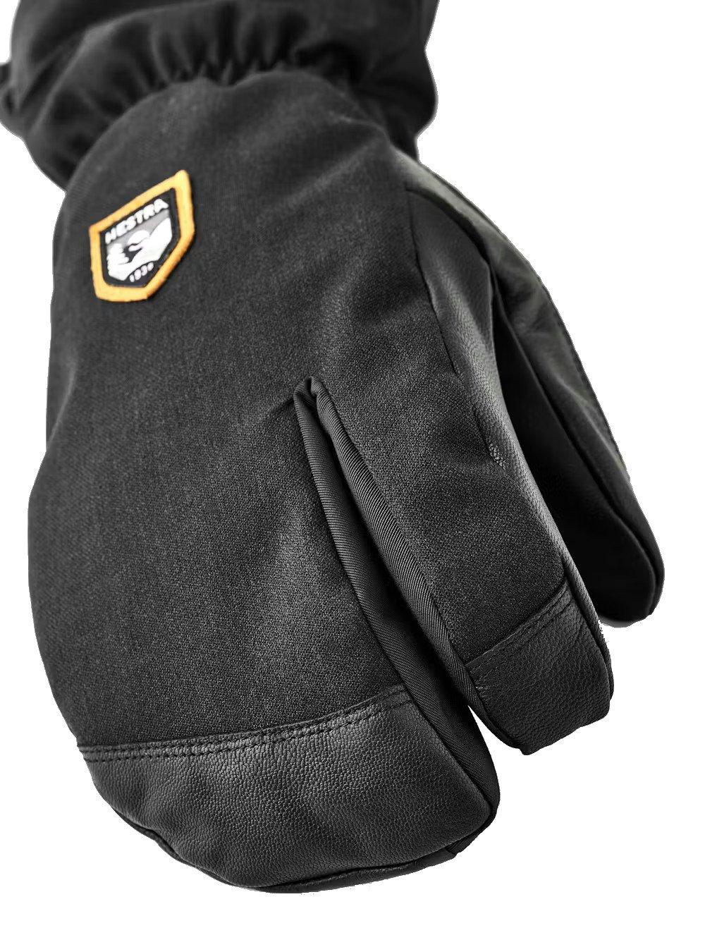 Men's CZone Mountain 3-Finger Ski Gloves - Black